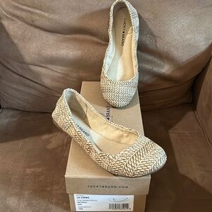 Lucky Brand Emmie Ballet Flats 7 Natural
